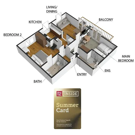 Ferienhaus2-soelden Mit Summercard Apartment